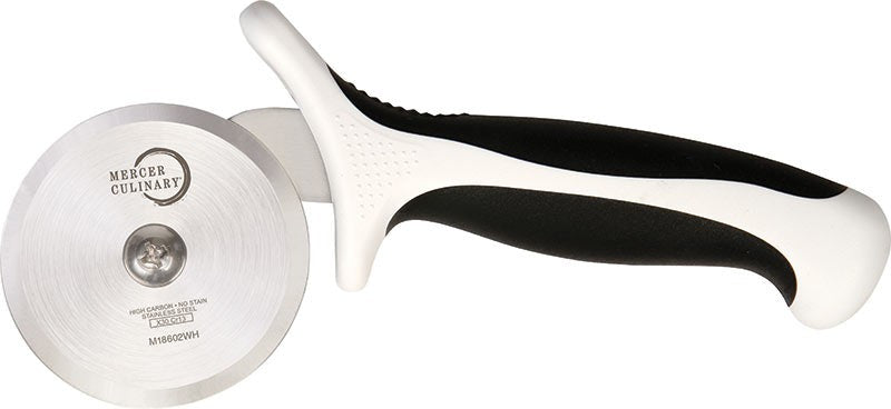 Mercer - 2.75" Japanese Steel Pizza Cutter with White Handle - M18602WH