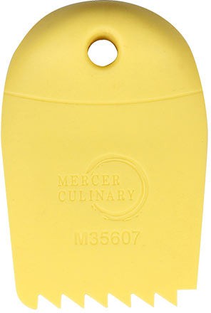 Mercer - 3.75" X 2.5" Saw Tooth Edge Silicone Yellow Wedge Plating Tool - M35607