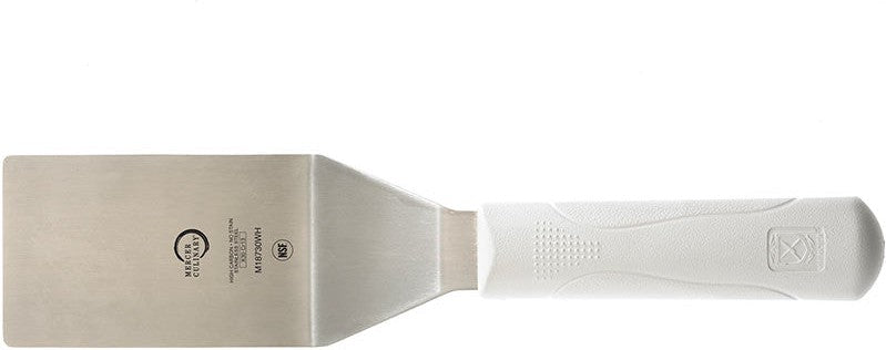 Mercer - 4" x 2.5" Square Edge Turner with White Handle - M18730WH