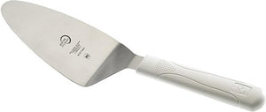 Mercer - 5" x 3" Stainless Steel Pie Server with White Handle - M18770WH