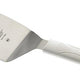 Mercer - 5" x 3" Stainless Steel Pie Server with White Handle - M18770WH