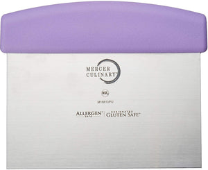 Mercer - 5.8" x 3.5" Stainless Steel Purple Bench Scraper - M18810PU