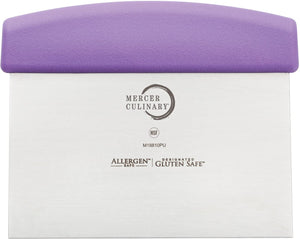 Mercer - 5.8" x 3.5" Stainless Steel Purple Bench Scraper - M18810PU