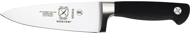 Mercer - 6" German Steel Chef's Knife with Black Handle - M20606