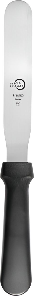 Mercer - 6" Stainless Steel Straight Spatula with Black Handle in Bulk - M18850