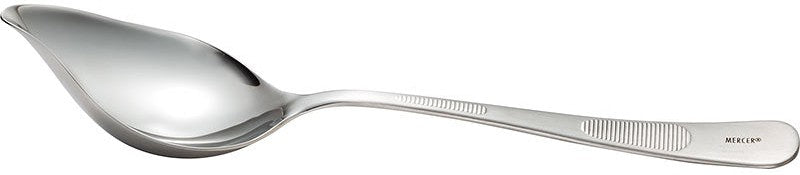 Mercer - 7.3" Stainless Steel Petite Saucier Spoon with Spout - M35143