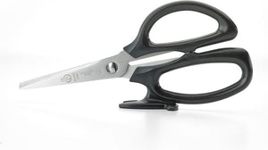 Mercer - 8" Japanese Steel Kitchen Scissors with Black Handle - M14805