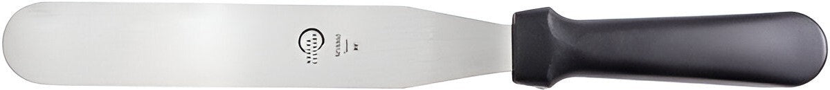 Mercer - 8" Stainless Steel Straight Spatula with Black Handle in Packaged - M18860P