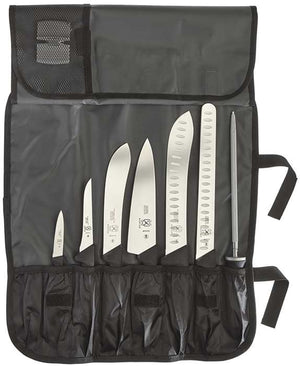 Mercer - BPX 9-Piece BBQ Competition Knife Roll Set - M13752