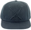 Mercer - Cotton Black Snap Back Cap with Large Black Logo - M60132BKB