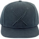 Mercer - Cotton Black Snap Back Cap with Large Black Logo - M60132BKB