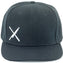 Mercer - Cotton Black Snap Back Cap with Small White Logo - M60130BKW