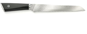 Mercer - Damascus Style 8" Super Steel Bread Knife with Black G10 Handle - M13789