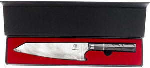 Mercer - Damascus Style - 8" Super Steel Chef's Knife with Black Handle - M13775