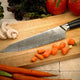 Mercer - Damascus Style 8" Super Steel Chef's Knife with Black Handle - M13785