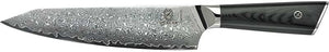 Mercer - Damascus Style 8" Super Steel Chef's Knife with Black Handle - M13785