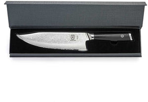 Mercer - Damascus Style 8" Super Steel Hunter Chef's Knife with Black Handle - M13795