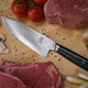 Mercer - Damascus Style 8" Super Steel Hunter Chef's Knife with Black Handle - M13795