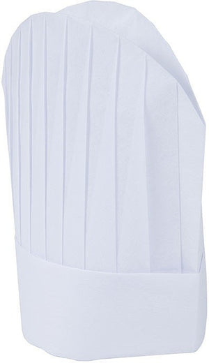 Mercer - Genesis 8.5" White Non-Woven Oval Chef Toque, 10 Per Package - M61160WH