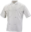 Mercer - Genesis White Poly Cotton Unisex Short Sleeve Chef Jackets with Cloth Knot Button - M61022WH