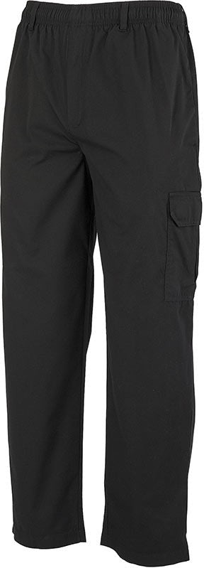 Mercer - Genesis® Black Poly Cotton Unisex Chef Cargo Pant - M61090BK