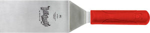 Mercer - Hell's Handle 6" x 3" Stainless Steel Heavy-Duty Turner with Red Handle - M18321RD