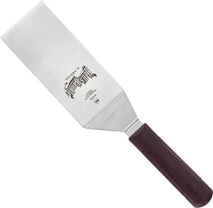 Mercer - Hell's Handle 6" x 3" Stainless Steel Square Edge Turner with Red Handle - M18320