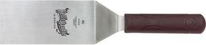 Mercer - Hell's Handle 6" x 3" Stainless Steel Square Edge Turner with Red Handle - M18320