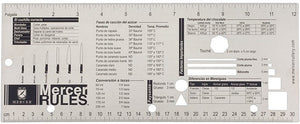 Mercer - Mercer Rules™ 12.25" x 5" Stainless Steel Spanish Reference Tool - M33241S