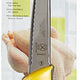 Mercer - Millennia 6" Stainless Steel Wavy Edge Utility Knife with Yellow Handle - M23406YL