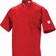 Mercer - Millennia Air® Red Poly Cotton Unisex Short Sleeve Cook Jacket with Full Mesh Back - M60019RD