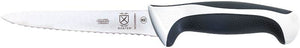 Mercer - Millennia Colors 6" Japanese Steel Utility Wavy Edge Knife with White Handle - M23406WBH