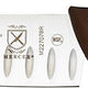 Mercer - Millennia Colors 7" Japanese Steel Granton Edge Santoku Knife with Brown Handle - M22707BR