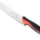 Mercer - Millennia Colors 7" Japanese Steel Granton Edge Santoku Knife with Red Handle - M22707RD