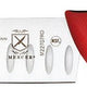 Mercer - Millennia Colors 7" Japanese Steel Granton Edge Santoku Knife with Red Handle - M22707RD