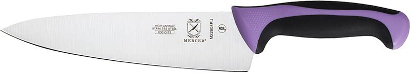 Mercer - Millennia Colors® 8" Japanese Steel Chef's Knife with Purple Handle - M22608PU