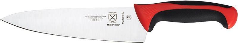 Mercer - Millennia Colors® 8" Japanese Steel Chef's Knife with Red Handle - M22608RD