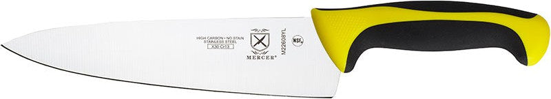 Mercer - Millennia Colors® 8" Japanese Steel Chef's Knife with Yellow Handle - M22608YL