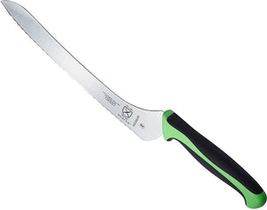 Mercer - Millennia Colors® 9" Wavy Edge Offset Bread Knife with Green Handle - M23890GR