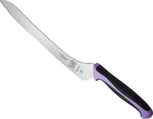 Mercer - Millennia Colors® 9" Wavy Edge Offset Bread Knife with Purple Handle - M23890PU