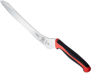 Mercer - Millennia Colors® 9" Wavy Edge Offset Bread Knife with Red Handle - M23890RD