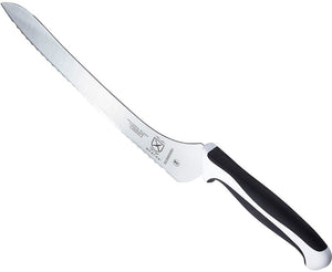 Mercer - Millennia Colors® 9" Wavy Edge Offset Bread Knife with White Handle - M23890WBH