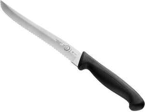 Mercer - Millennia® 7" Stainless Steel Wavy Edge Utility Knife with Black Handle - M23407