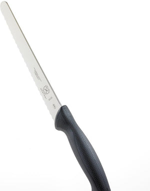 Mercer - Millennia® 8" Japanese Steel Wavy Edge Wide Bread Knife with Black Handle - M23208