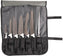 Mercer - Millennia® Black Knife Roll with Japanese Steel Knives with Black Handle, Pack Of 8 - M21820