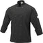 Mercer - Millennia® Black Poly Cotton Unisex Cook Jacket with Traditional Buttons - M60010BK