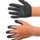 Mercer - Millennia® Nitrile and Nylon Orange/Black Food Processing Gloves with Multi Color Cuff - M33425