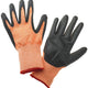 Mercer - Millennia® Nitrile and Nylon Orange/Black Food Processing Gloves with Multi Color Cuff - M33425