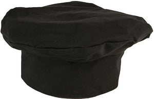 Mercer - Millennia® Poly Cotton Black Beret/ Chefs Cap - M60110BK