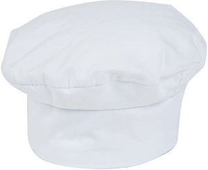 Mercer - Millennia® Poly Cotton Black Beret/ Chef's Cap - M60110WH